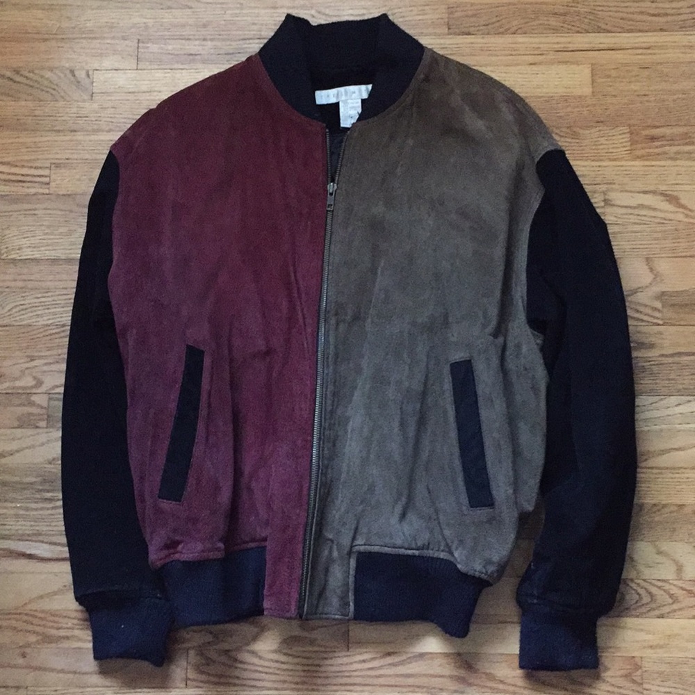 Suede Puffer Jacket - image 1